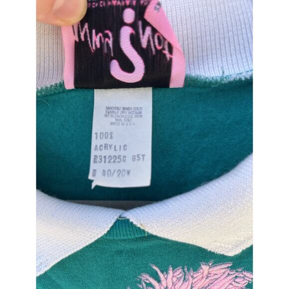 Vintage Puffy Bright 20W Sweatshirt Kitsch Wildflowers Grandmacore - Picture 3 of 10